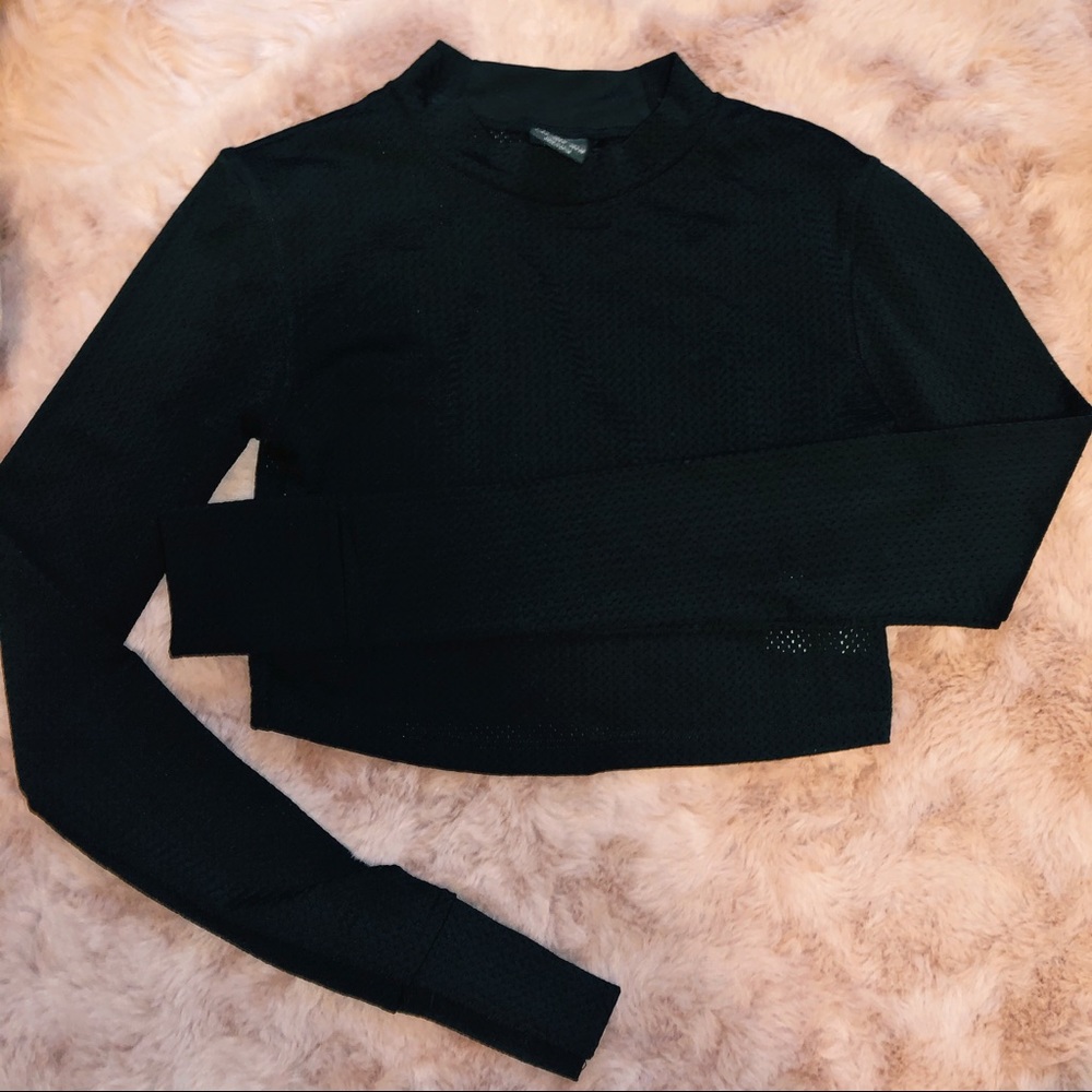 Bershka Mesh Activewear Top - Size M